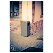 03.062.Sn - Poubelle publique Mimesis - Zano - 72L - Acier inox ou noir - Design contemporain_2