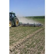 Herse étrille agricole - Agronomic - largeur de travail ajustable de 1 à 3,3 m - tension par ressort et pression réglable_2
