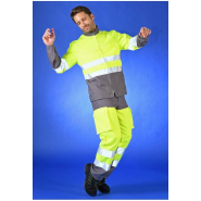 Pantalon été haute visibilité Visio 10 réf. 18302 - EN ISO 20471 classe 2 - multipoches - bandes rétroréfléchissantes_2