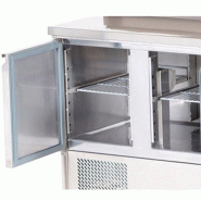 Saladette réfrigérée à capot télescopique - 2 portes GN 1/1 | L2g - S900STD_2