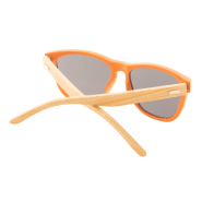 Lunettes de soleil - monture plastique colorée - branches en bambou - protection UV 400 catégorie 3_2