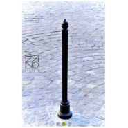 01.052.Sc - Potelets fixes Zano - Acier noir ou inoxydable - Hauteur 125cm - Poids 10kg_2