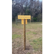 Panneaux de signalisation Départ et Arrivée - Vert et Jaune - Stratifié 10mm - Réf. PDA, PDAG_2