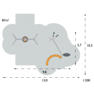Structure multi-jeux Agito Sting gris - 5 à 12 ans - Réf 8002144 - Hags_2
