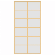 Vidaxl porte coulissante doré 102,5x205 cm verre esg dépoli aluminium 155171_2