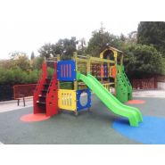 Continental - structure pour aire de jeux - jeu de grimpe avec glissière en polyéthylène 150 cm - EAPS_2