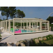 Abri piscine haut moorea 3 / fixe / en aluminium et inox