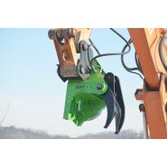 Grappin coupeur forestier bi300 - omef-group srl - prise min du tronc 60 mm - ouverture de coupe 280 et 300 mm_2