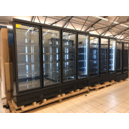 Vitrine réfrigérée murale 4 portes de 2m50 de couleur noire_2