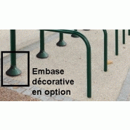 Arceau cycles et motos avec signalétique - acier peint sur galva - tubes Ø50 et Ø76 mm - réf 8207533_2