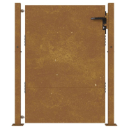 Vidaxl portail de jardin 105x155 cm acier corten 153265_2