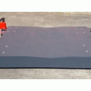 Chariot porte-bobine en acier laqué - Forte capacité de charge 600Kg - Plateau incurvé 800x500mm_2