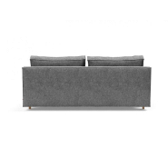 Canapé design convertible Sly 140x200 cm - pieds bois chêne - tissu Twist Charcoal - Innovation Living_2