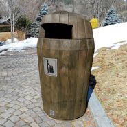 Sherwood - poubelle publique Glasdon - 75 litres - résistant aux intempéries et au vandalisme_2