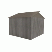 Abri jardin métal - aspect bois vieilli 9384 - 7,25 m² - gris_2