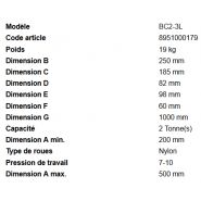 Bc2-3l - Crics bouteille Rodcraft - capacité 2T - rapide, léger et compact_2