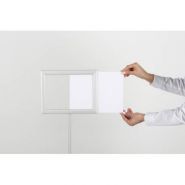 4093 - Porte-visuel de comptoir double face - Afix Diffusion - réglable en hauteur avec cadre à insertion_2