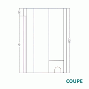 KIT CABINE HAMMAM À CARRELER RIAD 3 - 168X143 - 3 PLACES_2