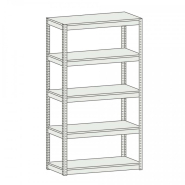 Rayonnage avec tablettes réglables en acier pour magasins, entrepôts, archives et réserves - 25 références disponibles_2