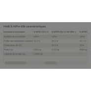 Grue X-hipro 638 avec JIB pour portée verticale jusqu'à 36,5 mètres