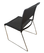 Chaise de réunion Wilkhahn Aline 230 - d'occasion - empilable, assise et dossier en résille noire, piètement en aluminium_2