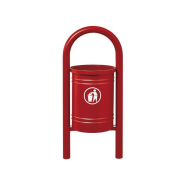 Corbeille publique Vercors 40 litres - Réf : 208211.Gpro - Harmonisation urbaine avec bancs et banquettes_2