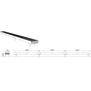LWD120/LWD121/LWD122 - Banc connecté en bois massif avec pieds en acier - MMCité 1 a.S. - Hauteur 430 mm_2
