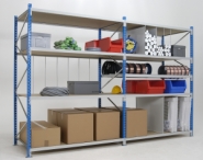 Rayonnage semi-lourd - stockage manuel avec plateaux bois ou métalliques_2