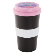 Mug thermos customisable - 400 ml - double parois avec couvercle bec verseur et grip en silicone_2