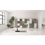 Casier vestiaire 1 porte et 3 simples - CUBIK - 9 coloris au choix_2