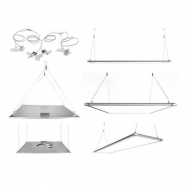 Pack de 12 dalles LED rectangles 30x120 cm - 45W - 3600 lumens - IP20 - option dimmable - 1195x295x10 mm_2