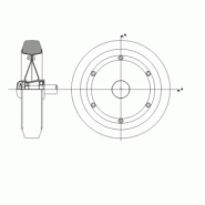 Chariot plateforme pour marché aux poissons - acier inoxydable AISI 304 - capacité 1000 kg - freins et traitement anti-corrosion_2