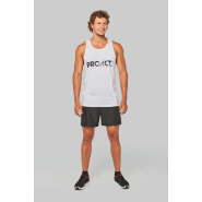 Débardeur triblend homme PROACT - Réf: PA446 - 50% polyester, 25% coton, 25% viscose - 130 g/m²_2