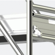 Échafaudage roulant aluminium Neolium 300 Box - Comabi SNC - hauteur de travail maximale 14m - structure aluminium soudé_2