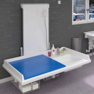 Table à langer pour handicapé - Granberg - électrique à hauteur variable, 140 cm de largeur avec lavabo à droite - 334-141_2