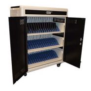 Chariot multimédia - Mobitics - synchronisation et chargement de 16 à 50 tablettes ou PC portables - compact et sécurisé_2