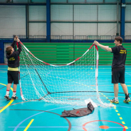 Filets de handball pour buts de handball 3m x 2m en ficelle blanche ultra-résistante_2