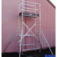 Échafaudage pliant en aluminium ULTRALU PROPLI - hauteur de travail de 2,65 m à 6,65 m - compact et montage facile_2