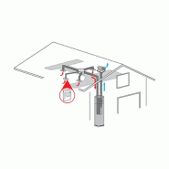 Chauffe-eau thermodynamique connecté T.Flow Hygro+ 200 L - Aldes - 11023384_2