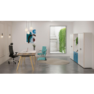 Fauteuil visiteur ultra design Wave Luge - ergonomique, soutien lombaire réglable, piètement chromé, 3 finitions_2