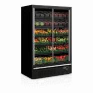 Vitrine réfrigérée pour supermarché à froid positif 1330mm Profondeur 740mm Galaxy+ GP14FGD Black TEFCOLD_2