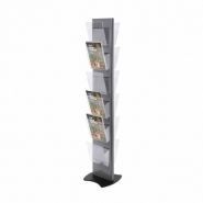 4807 - Porte-brochures Afix Diffusion - Hauteur 176 cm - Acier laqué - Simple ou double face_2