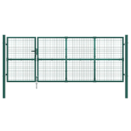 Vidaxl portal de jardin maille vert 350x175 cm acier galvanisé 154534_2