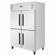 Double armoire réfrigérée positive GN 4 portillons série G 1200L PG053 Polar_2
