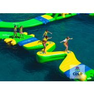 Nouveauté - Module Zigzag Wibit pour parcours aquatique gonflable - Réf A4691 - 6x3x0,8m - Capacité 4 personnes_2