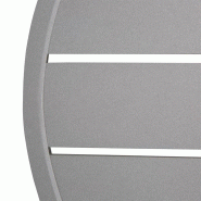 Plateau de table rond en aluminium gris clair 580 mm | Bolero - FX038_2
