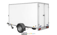 Remorque fourgon en bois SARIS - FW150 - 1 essieu roues extérieures - PTAC : 1500 Kg - 306x154xH180 cm - Reference SARIS_FOURGON_FW2000_2