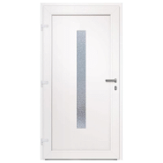 Vidaxl porte d'entrée anthracite 108x208 cm pvc 3157088_2
