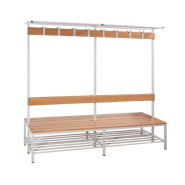 Banc métallique à piètements - Différents formats et dimensions - Modèles pliants, avec patères ou tubes ronds/carrés_2