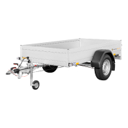 Remorque SARIS MAC ALU - 1 essieu freiné - PTAC 1350 Kg - 255 x 133 cm - Référence K3 306 184 3500 2 E - Usage mixte, professionnel et particulier_2